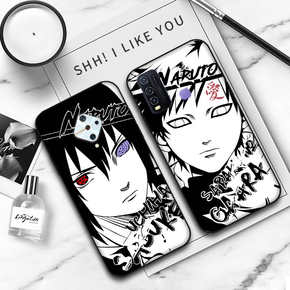 JW78 Naruto Comic Black Soft Case for Samsung Note 20 Lite S24 Ultra S23 A03 A05 A06 A11 A71 A15 A16 A13 A24 A25 A33 A52 A53 A50 M55 M35 Plus