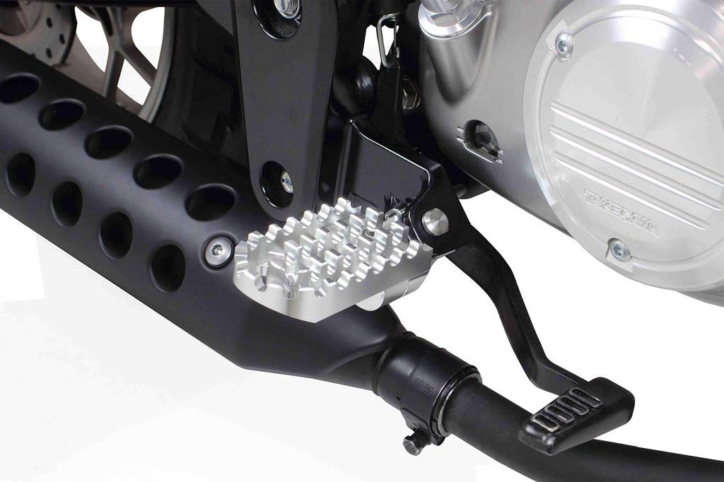 SP Takekawa Комплект широких подножек, Серебристый, Ducks 125, Monkey 125, GROM, MSX125, CB125R, CBR250R 06-13-0091