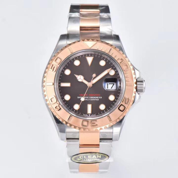 Rolex Yacht-Master 126622 Серые Светящиеся Календарь Механические Часы с Резиновым Браслетом - Водонепроницаемые Спортивные Часы