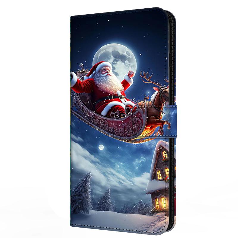 Wallet For Oneplus Ace 6 Flip Stand Book Phone Cover Magnetic Leather Case Cartoon Anime Merry Christmas Capa Oneplus Ace6 5G