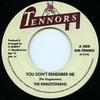 7inch Record KINGSTONIANS / ERIC BARNET - You Don't Remember Me / Quaker City GMTEN005 Tennors UK UK Reggae, Ska & Dub