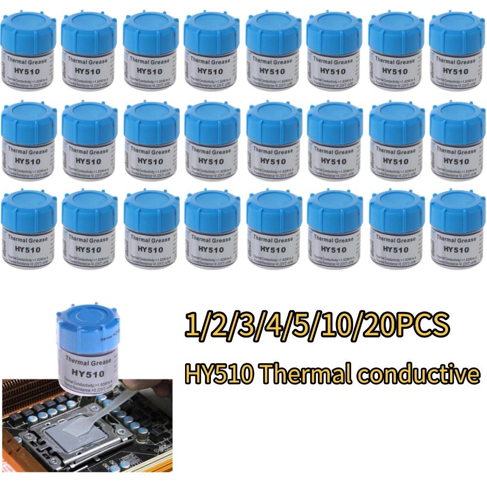 1/-10Pcs 10G Hy510 Silicone Thermal Paste Cpu Thermal Paste For Conductive Grease Heatsink Cpu Gpu Chipset Notebook Cooling Set