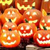 LED Pumpkin Lantern Battery-Powered Warm Light Halloween Lantern Energy-saving Indoor Outdoor Pumpkin Decor
