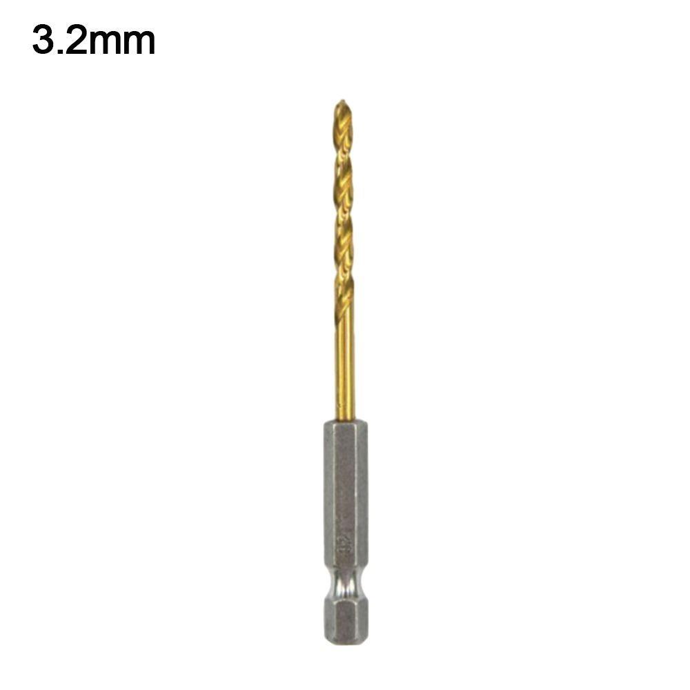 1.5-6.5mm Twist Drill Titanium Plated Wood Drilling New Power Accessory