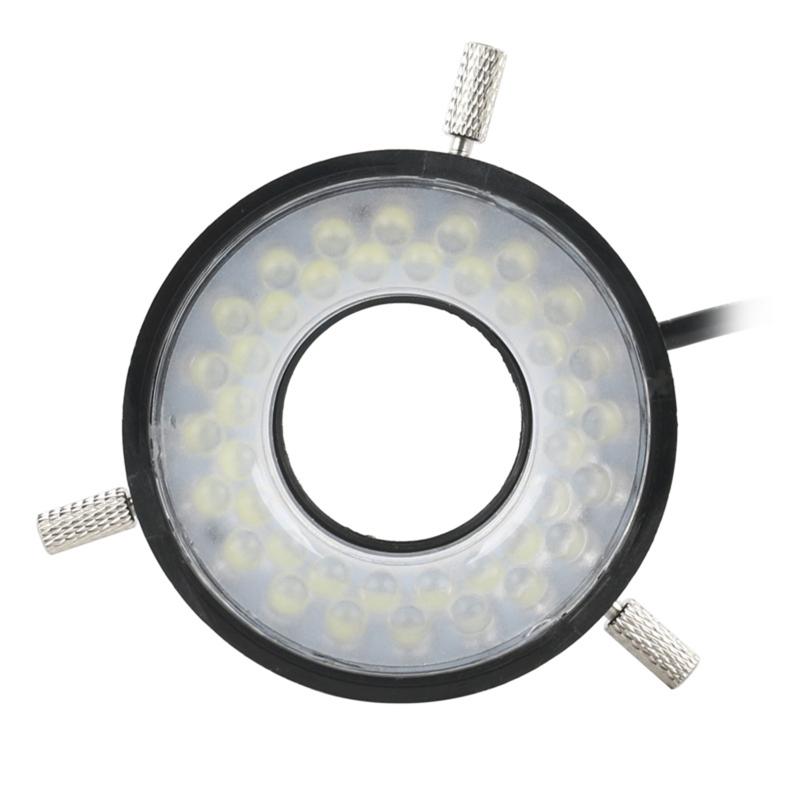 40 LED Ring Light Lamp for Illuminator Lighting Sourse Fiting for Industry Stereo Microscope Camera with Power Adapter