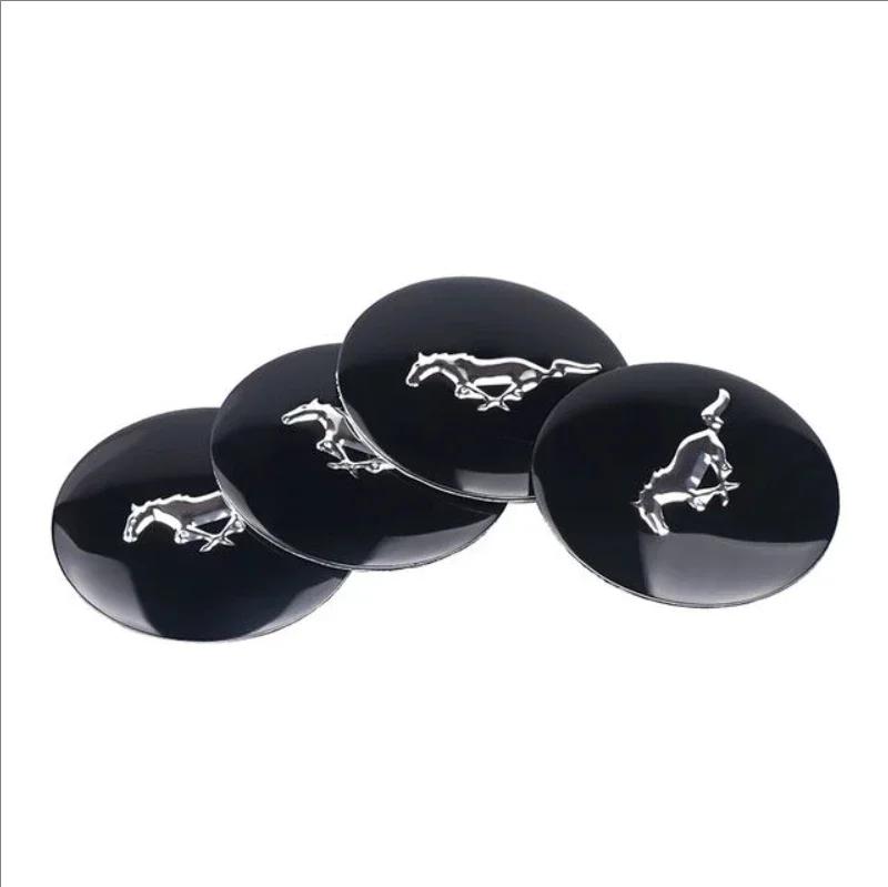 Наклейка на автомобиль Ford 4 шт. 56 мм Наклейки на центральные колпаки колес автомобиля Наклейки на колпаки для Ford S MAX Ranger Focus Fiesta Mondeo Kuga Must