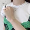 [Anna Sui] Серебряный браслет с мотивом ракушки и бабочки SAUB0140LSMP