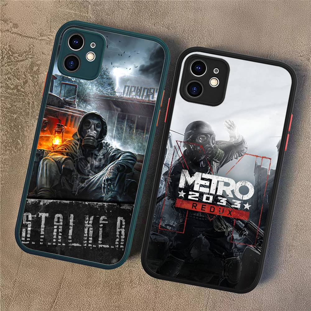 Постапокалиптическая игра Metro 2033 Чехол для телефона для iPhone 16 15 14 Plus 15 13 12 11 Pro Max X XS MAX Матовый чехол