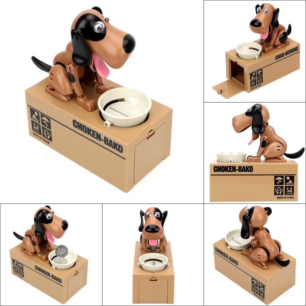 Cartoon Dog Money Box Automated Dog Saving Banks Fashion Electronic Piggy Bank  Kids Gift