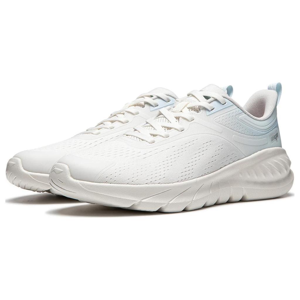 LiNing Easy Fit Flex V2 Soft Rebound Shock Absorption Durable Breathable Low Top Running Shoes Women Sneaker White Blue ARSU006-5