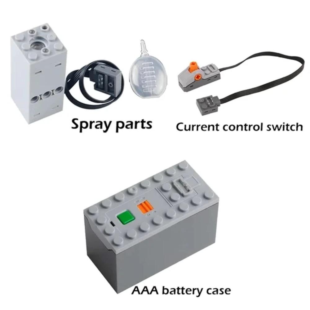 Конструктор DIY Технический Мотор Распылитель Электрический Выхлоп Модифицированный Мотор Для Высокотехнологичного Поезда Автомобиля Детали Совместимые с Legoed