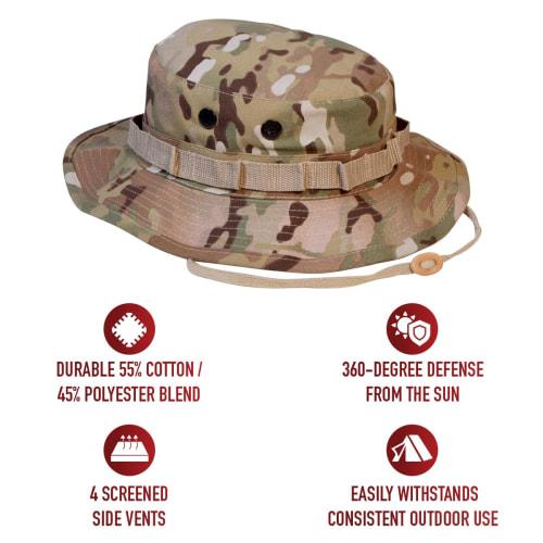 ROTHCO Multicam Boonie Hat, Size 5892, Medium (No COD)