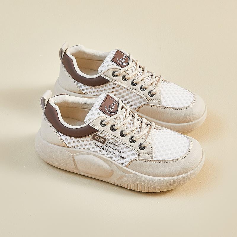 2025 Summer Little White Shoes New Korean Version Ins Female Students Platform Heightening Casual Shoes Board Shoes Street Shooting Trend