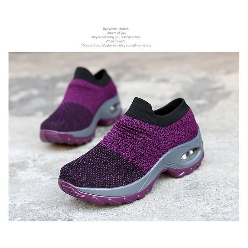Женская спортивная обувь для путешествий и походов, повседневная обувь на воздушной подушке, увеличивающая рост, для улицы