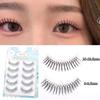 U-shaped False Eyelashes Natural Wispy Soft Lash Extension Comic Eye Clear Band Eye Lashes