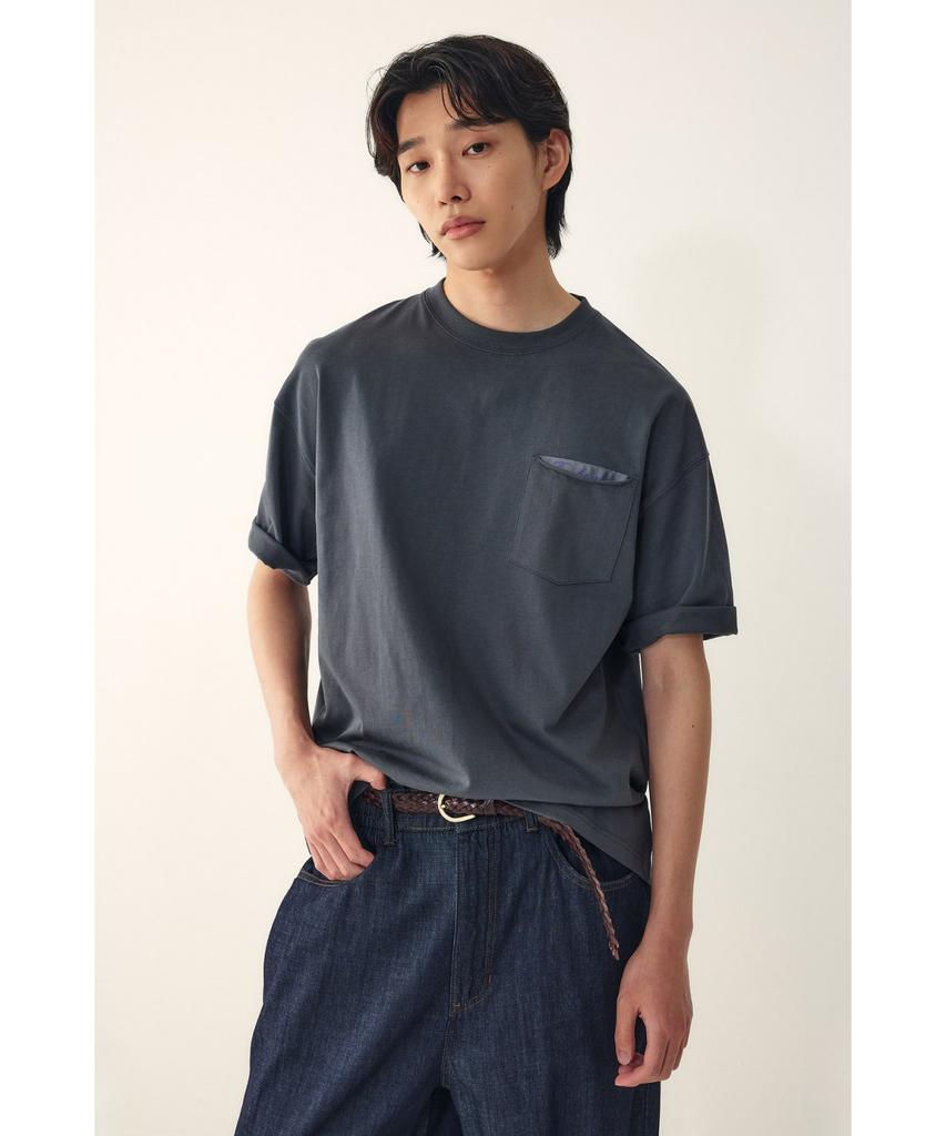 STUDIO TOMBOY [Men] Pocket Detail Short Sleeve T-Shirt_Charcoal 9156222311
