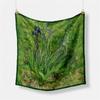 Famous Oil Painting Women Scarf Wraps Twill Silk Scarf 53cm Square Scarves Fashion Head Scarf Hijab Neckerchief Bandana New