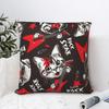 Cat Dog Play Rock On Guitar Square Pillowcases Polyester Sofa Cushion Cover Creative Home Decoration Pillowcase