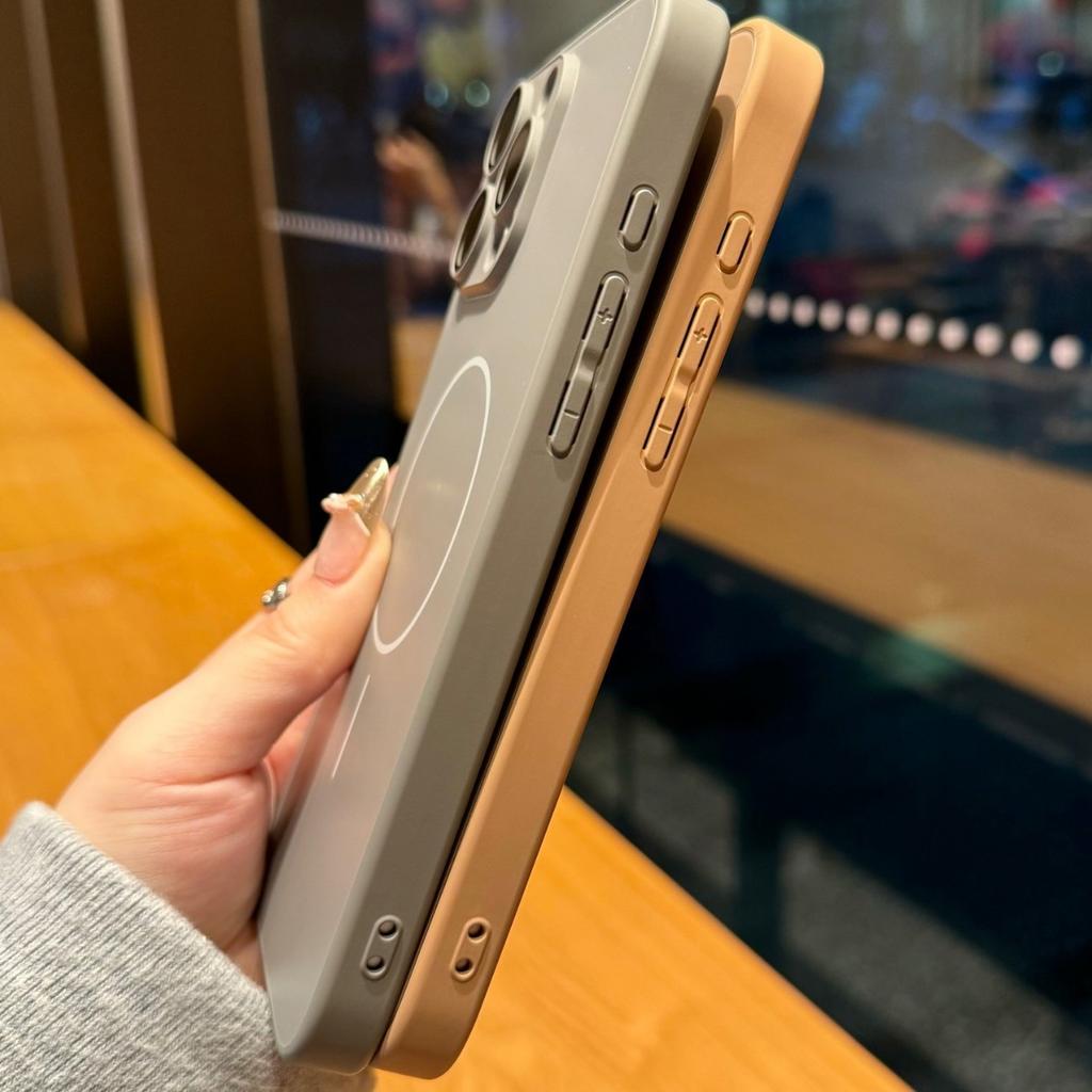 Применимо к iPhone 16 матовый AG магнитный чехол для мобильного телефона Apple 15proMax полноразмерный жесткий чехол 14 противоударный защитный чехол