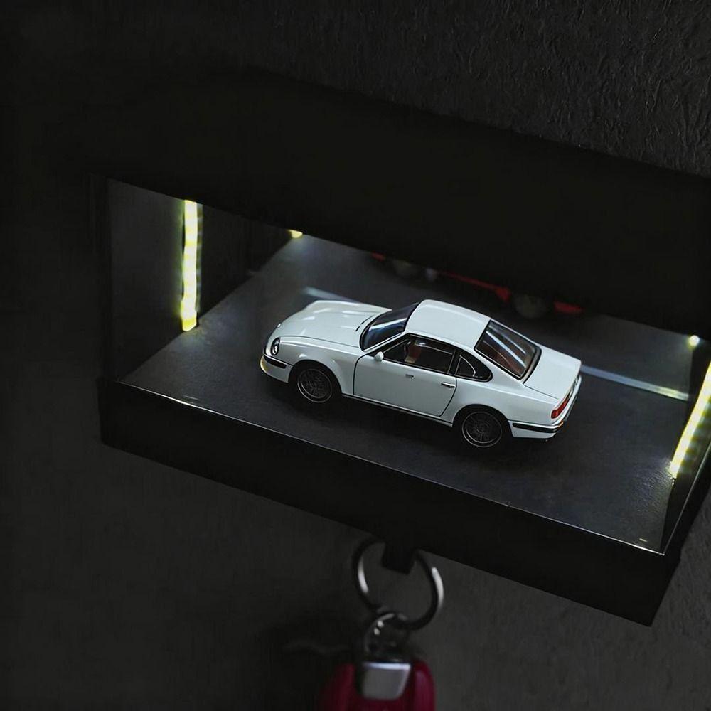 Креативный держатель для ключей от гаража, забавный, со светодиодной подсветкой, настенный, стойка для хранения ключей, экономия места, многофункциональный, вешалка для ключей от машины, прихожая