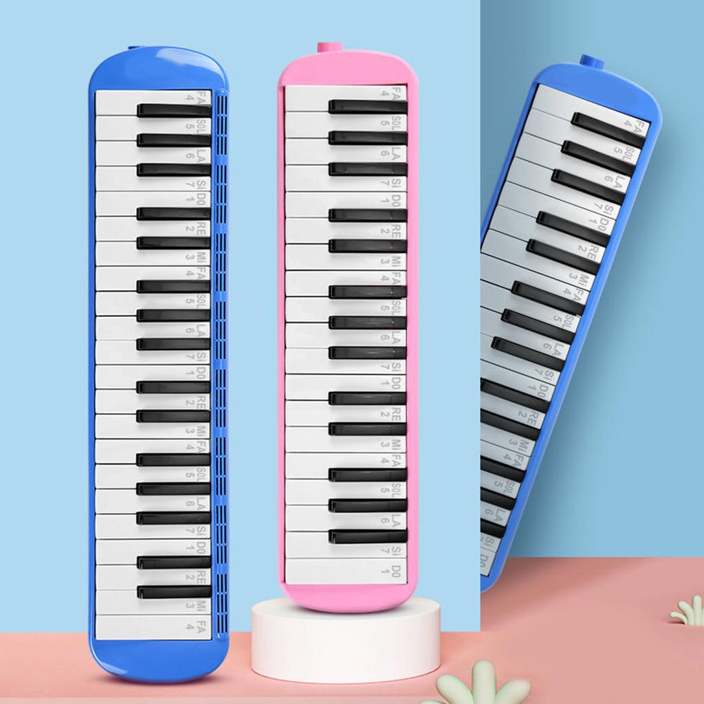 Мелодика на 32 клавиши для детей, инструмент, воздушное пианино, клавишная мелодика сопрано с длинной трубкой, короткими мундштуками и сумкой для переноски