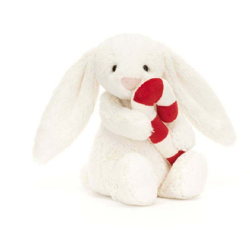 With Bunny Bashful Candy Cane Plush Doll Stuffed Animal Playroom Gifts Decor