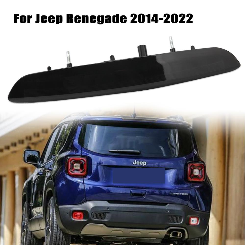 Black High 3rd Third Brake Light Lamp For Jeep Renegade B1 BU 2014-2022 High Mount Light Stop Brake Lamp Car Accessories