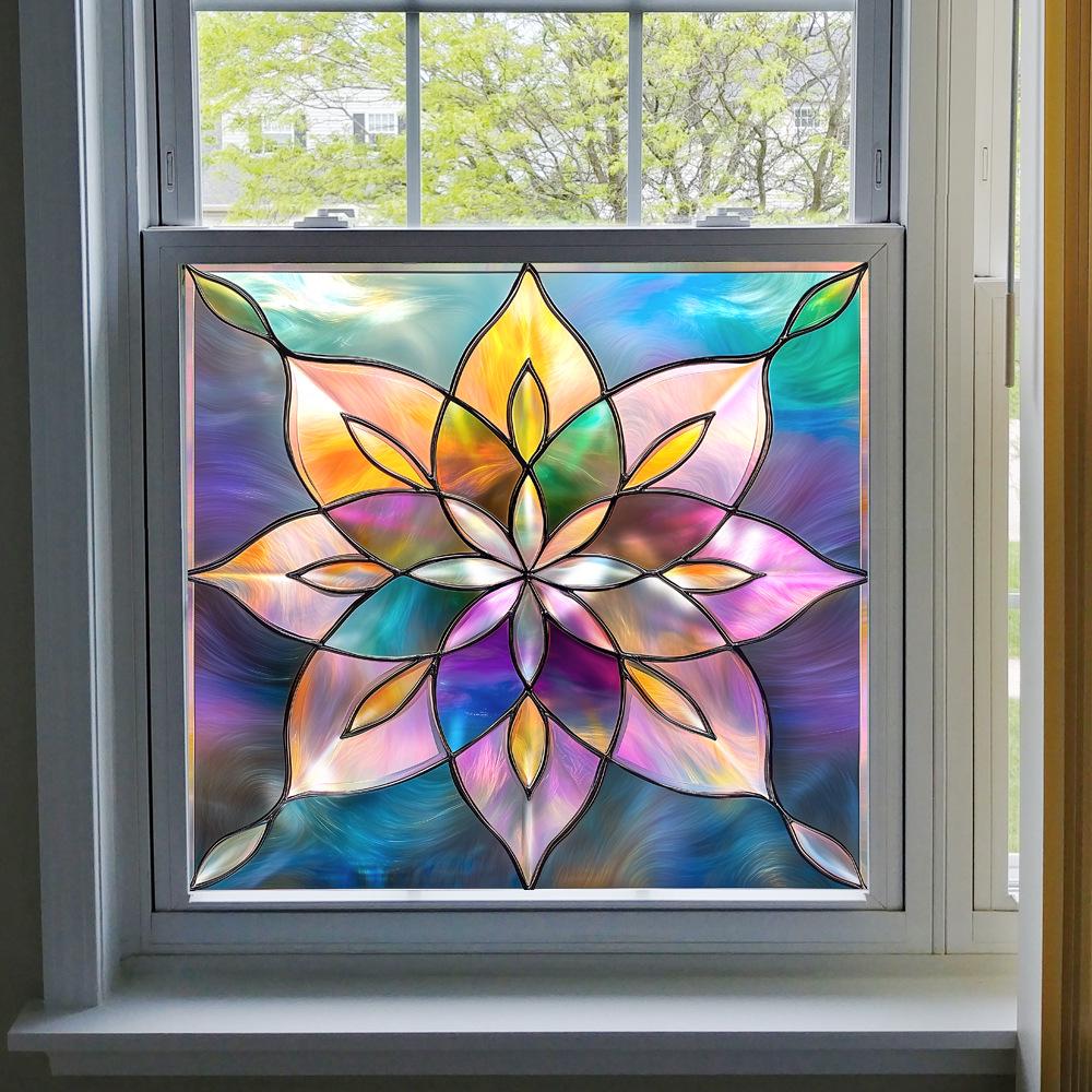 BL301-330 Цветная ПВХ Статическая Пленка для Окон - Без Клея Домашнее Украшение