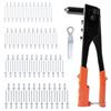 GOLD DEER Hand Riveter Hand Rivet 100 4 Interchangeable Riveter Rivet Nut Hand Blind Riveting Tool Blind Rivet Rivet Nut Pop Rivet Removal for Home