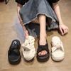 With Skirts, Slippers, Women's Summer Wear, Muffin Thick-soled Heightening Sandals, New High-end Beach Ladies Casual Sandals