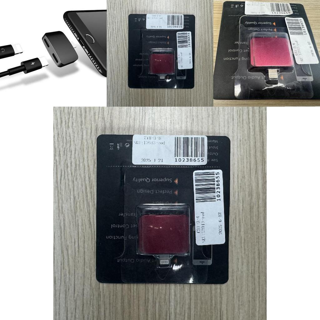 Адаптер Apple Lightning для наушников для прослушивания и зарядки на iPhone 7 — 11