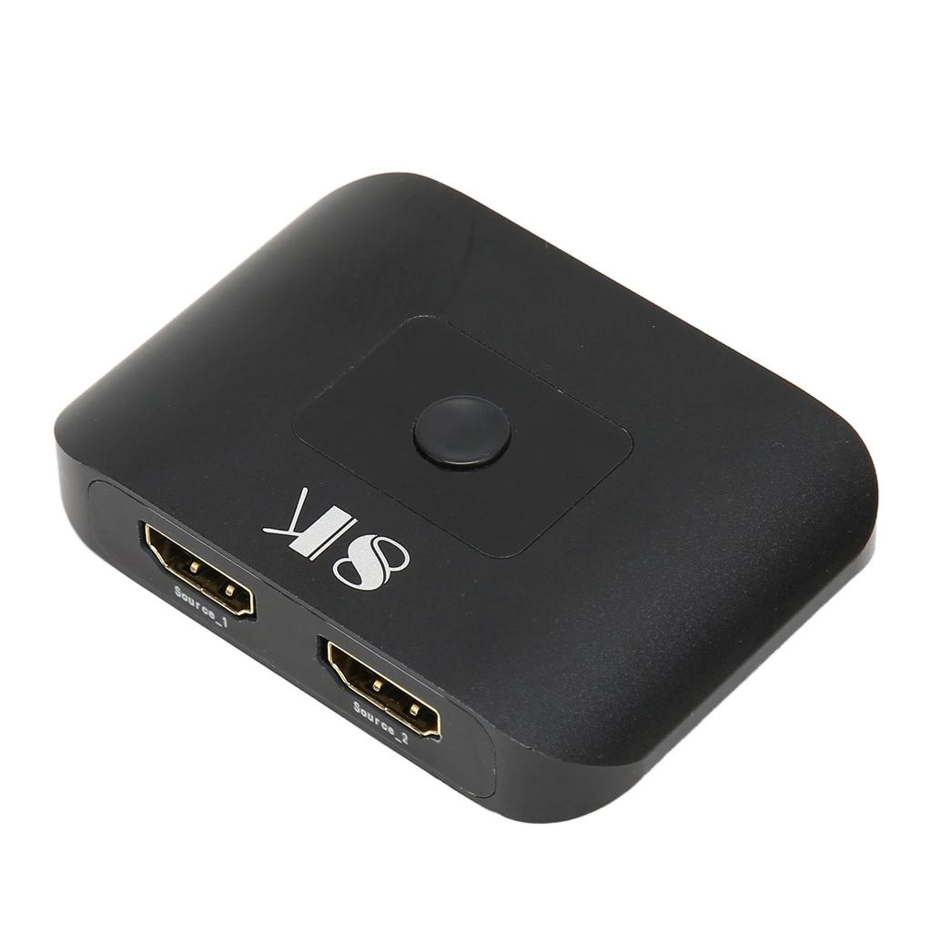 2x1 HD Multimedia Interface Switcher 2 In 1 Out 8K At 60Hz HD Multimedia Interface Splitter with Rem