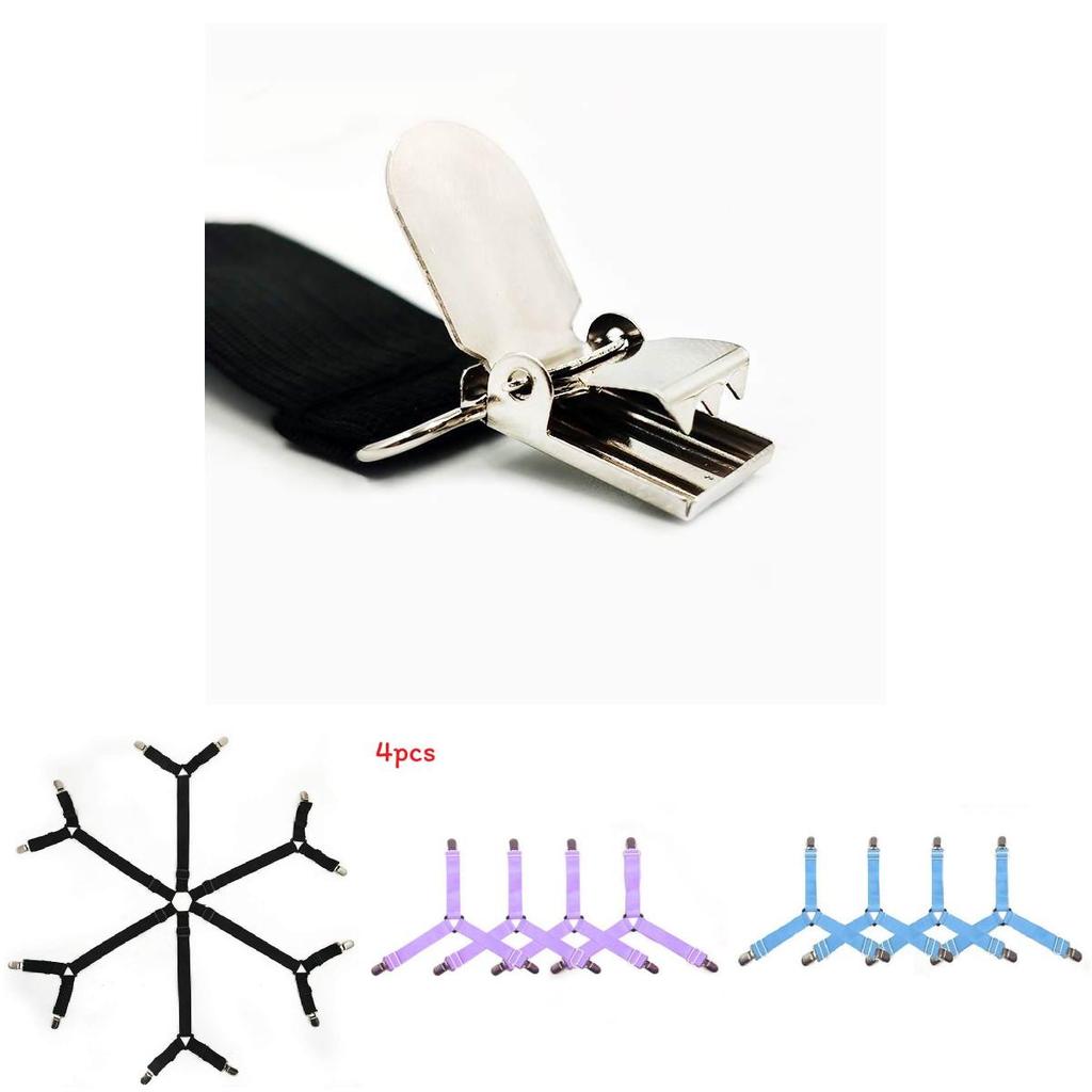 Регулируемый набор зажимов для простыней для нескользящей фиксации матраса и штор