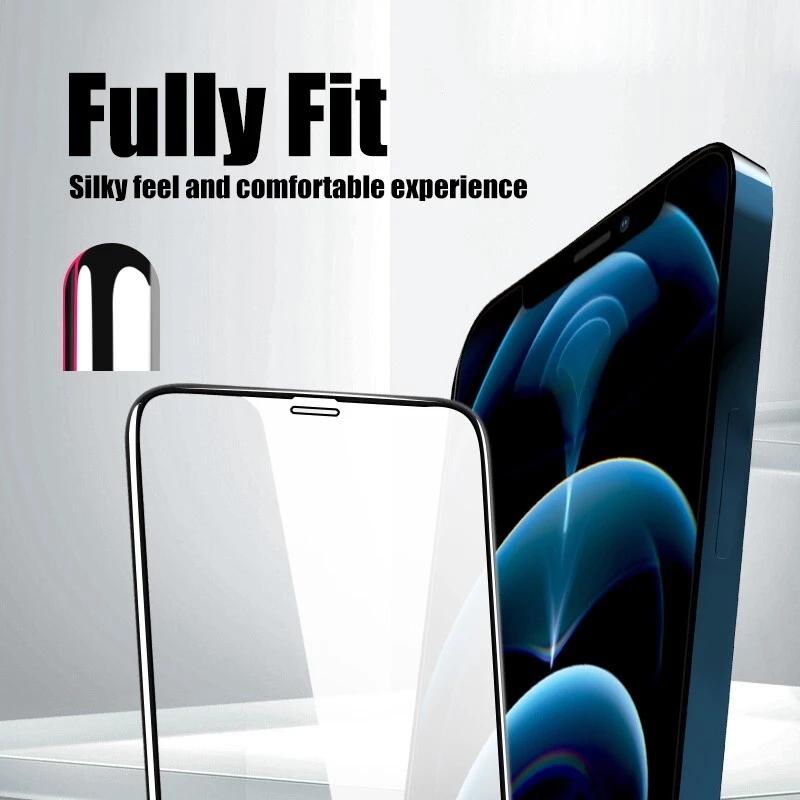 4 шт. полное покрытие закаленное стекло для iPhone 15 14 13 11 12 Pro Max Защитная пленка для экрана для Samsung A05 A05S A15 A25 A14 A24 A34 A54 защитная стеклянная пленка