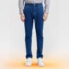 Men's Fleece-Lined Straight-Leg Casual Jeans