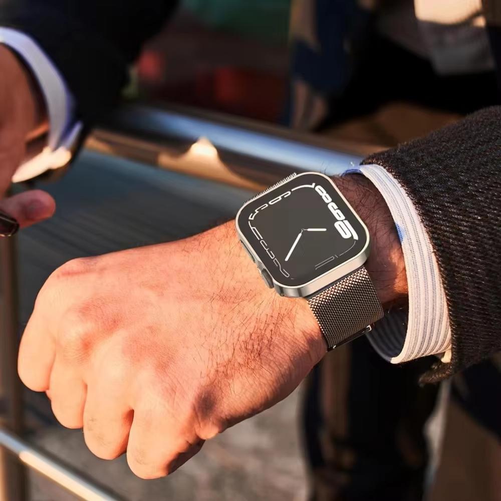 Водонепроницаемый чехол для Apple Watch 7 8 9 45 мм 41 мм Защитное стекло для экрана+Чехол iWatch 11 10 42 мм 46 мм 5 SE 6 44 мм 40 мм Аксессуары