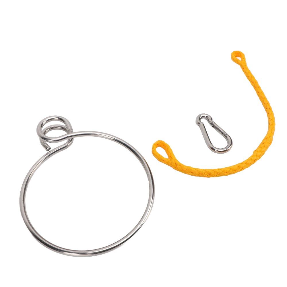 With Rope Stainless Steel Retrieval Ring 316 Stainless Steel Marine Retrieval Device For Yacht