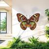 Metal Butterfly Wall Decor Hanging Lifelike Sculpture for Farmhouse Courtyard