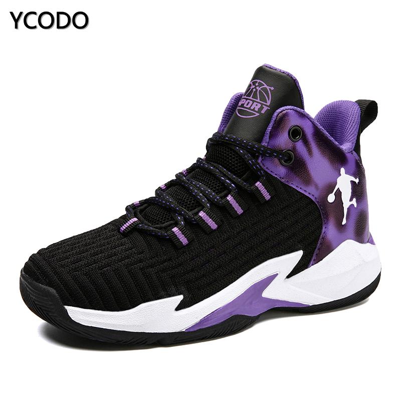 Модные детские удобные баскетбольные кроссовки, спортивные кроссовки, детские ботинки