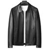 Lapel Leather Jacket Men's Goatskin Men's Coat Popular Single Leather Jacket High Sense