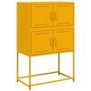 VidaXL Buffet jaune moutarde 68,5x38,5x107 cm acier, armoire, armoire latérale, armoire de rangement, armoire, placard, 846485