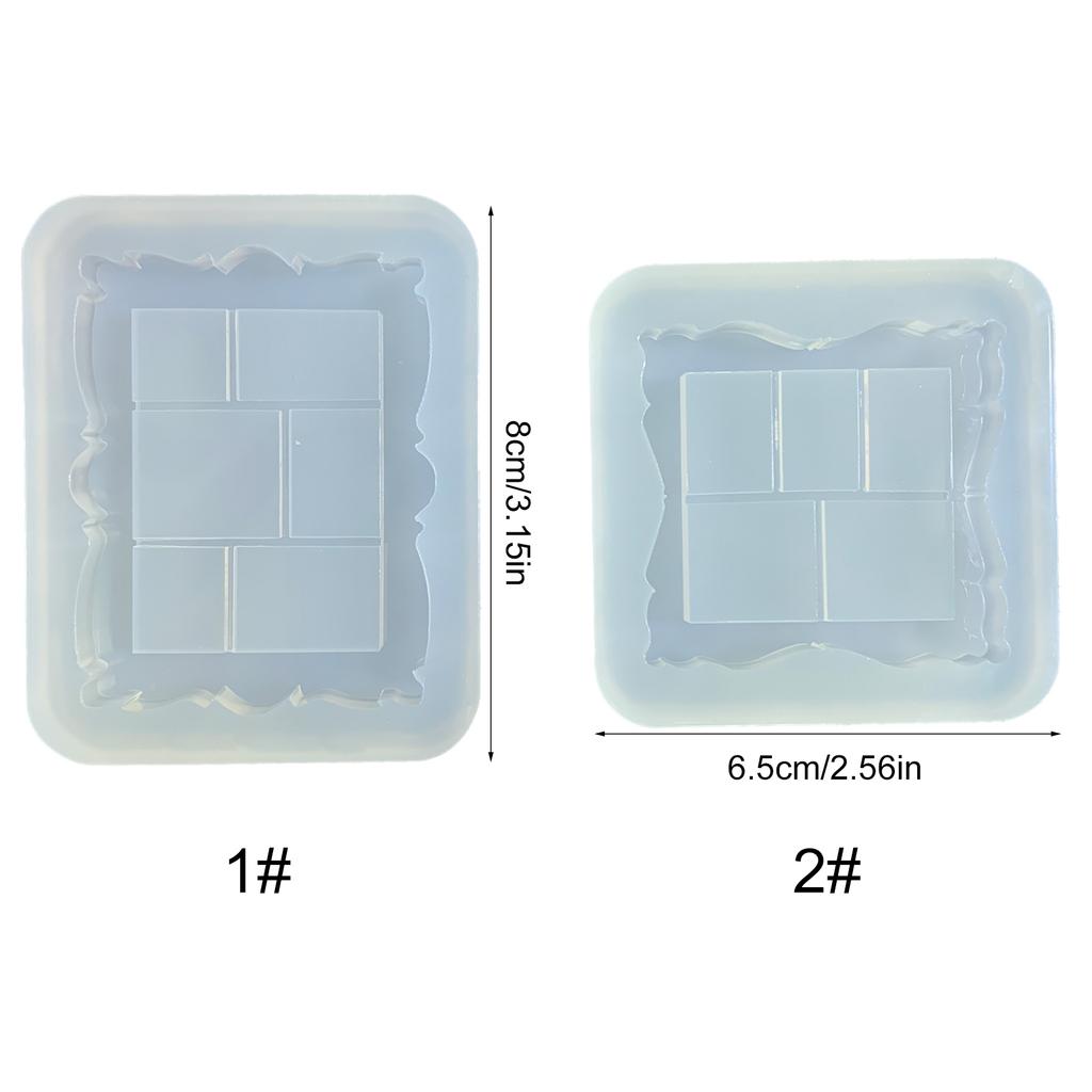 Silicone Mold for Crafting Custom Photo Frame Easy To Clean Frame Quicksand Mold Flexible Moulds for Craft Enthusiasts