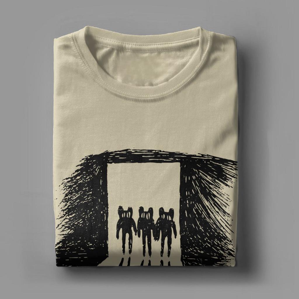 Мужская футболка Radiohead Draw Повседневные хлопковые футболки с коротким рукавом Футболка музыкальной группы Футболка с круглым вырезом с принтом