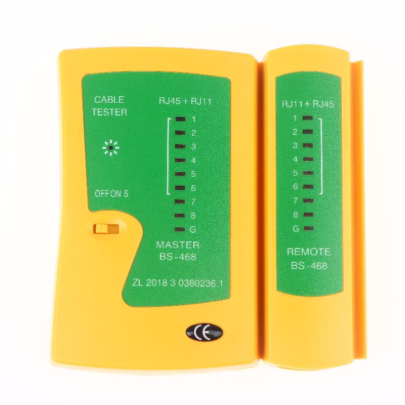 468 Инструмент для тестирования сети Тестер сетевого кабеля Ethernet, Инструмент для проверки подключения экранированного кабеля UTP/STP и телефонной линии
