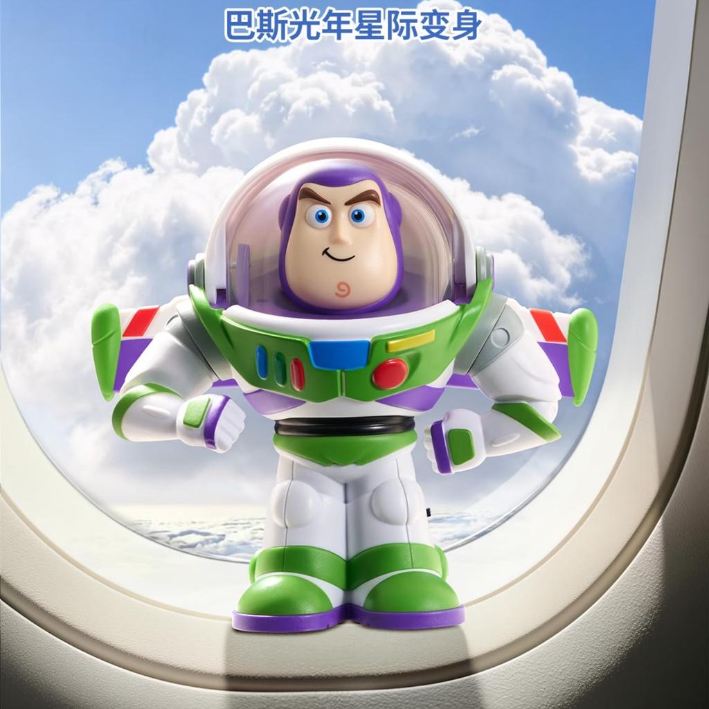 Toy Story Collaboration Edition Buzz Lightyear Woody Three-Eyed Alien Night Light Anime Figures Gifts