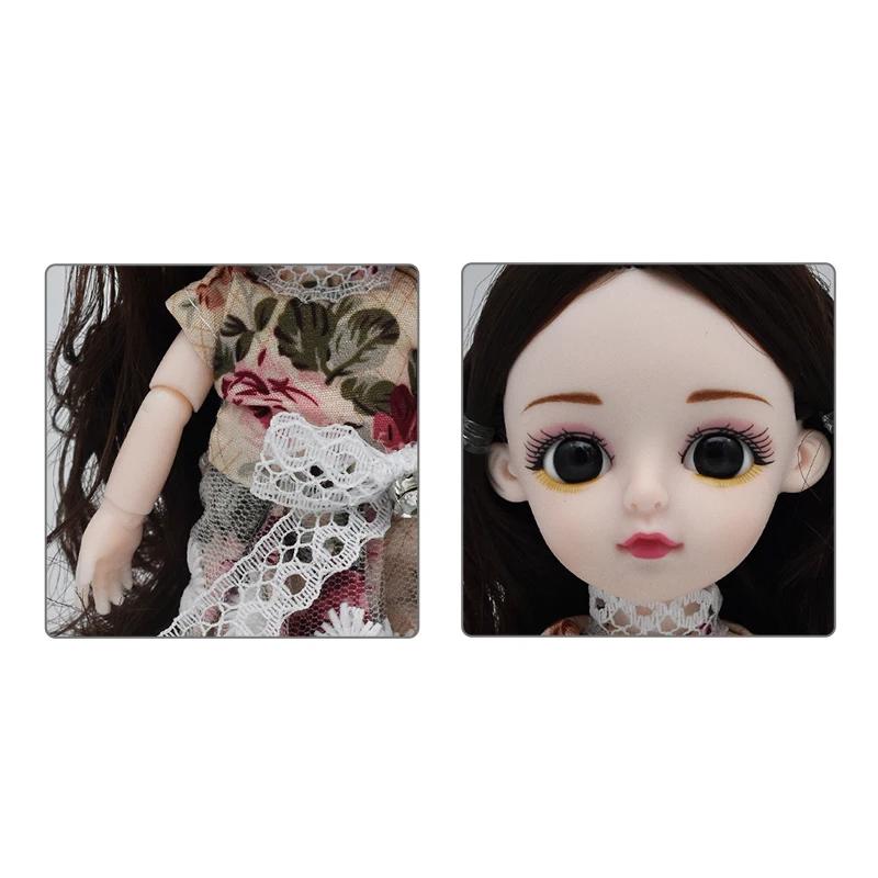 1/12 Кукла BJD шарнирная подвижная кукла-фигурка 16 см модель тела одевалка с юбками туфлями детская игрушка для игры в домик подарок для девочки