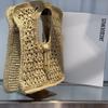 2025 New French Jacquemus Retro Hollow Lafite Grass Woven Bag Vacation Style Handbag Women