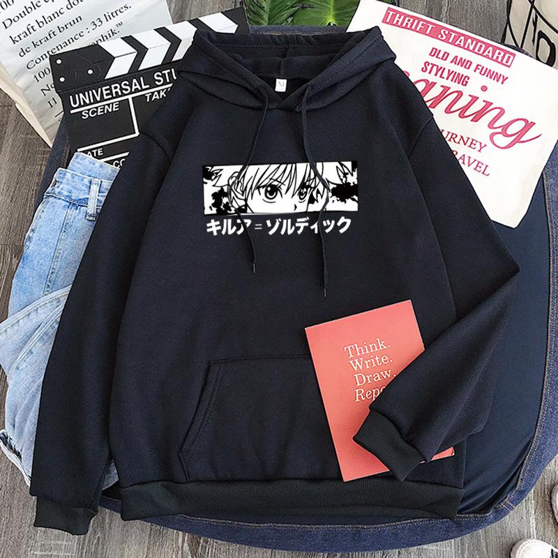 Killua full-time hunter HUNTER x HUNTER hooded sweater HUNTER candy-colored top