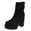 Super High Heels Ankle Boots Women Sexy Platform Leather Shoes Woman 2025 Trend Winter Goth Dress Snow Chelsea Botas De Mujer
