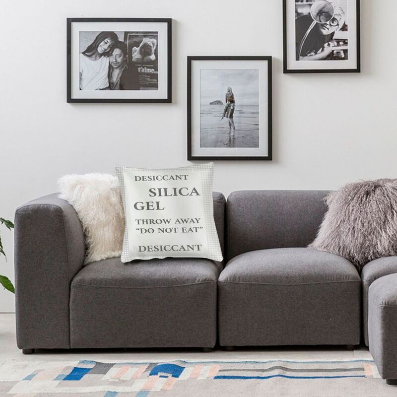 Funny Silica Gel Package Cushion Cover 40X40Cm Home Decor 3D Print Throw Pillow Case For Car Two Side
